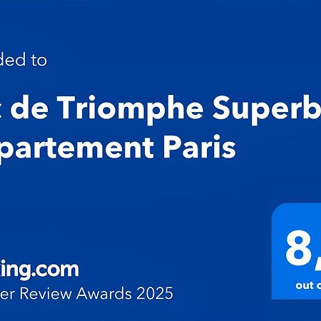 Arc De Triomphe Superbe Appartement Paris Free Netflix Exterior photo